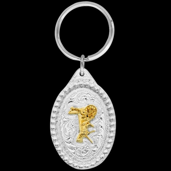 Add a touch of elegance to your keys with our Gold Carriage Keychain. Shop now to acquire a symbol of refinement in our keychain collection.